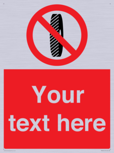 Custom Do Not Change Grinding Wheel Sign